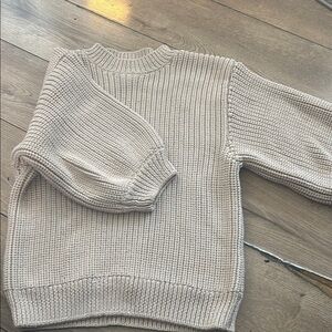 Cozy Beige Knit Sweater